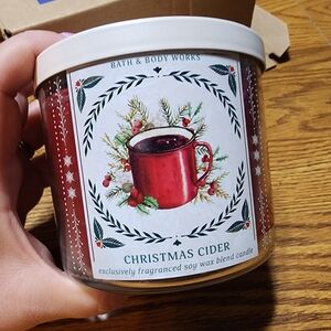 New Bath & Body Works Christmas Cinder 3 Wick